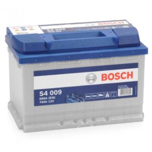 Аккумулятор 74 Ач Bosch S4 009 574013068 Silver, прямая полярность, 680 A/EN